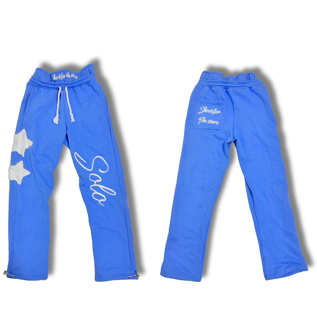 Solo SFTS Double-Waist Pants - Blue