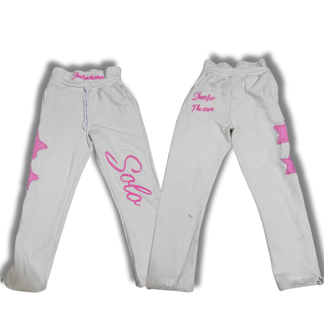 Solo SFTS Double-Waist Pants - White