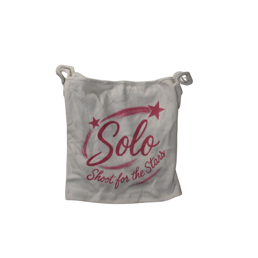 Solo SFTS Tank Crop Top - White