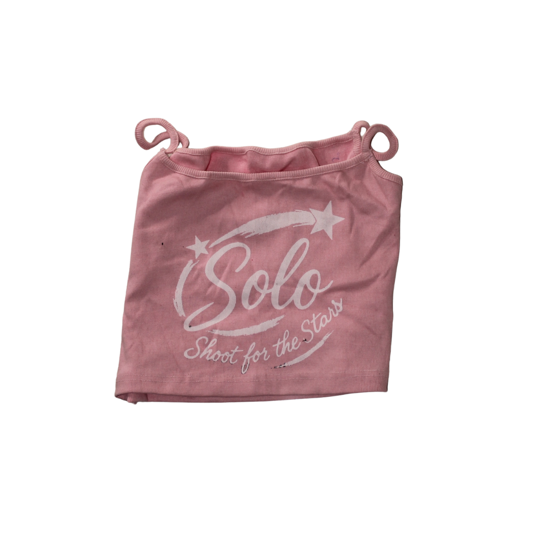 Solo SFTS Tank Crop Top - Pink