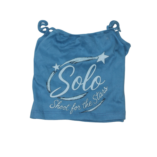 Solo SFTS Tank Crop Top - Blue