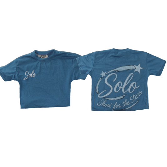 Solo SFTS Cropped Tshirt - Blue