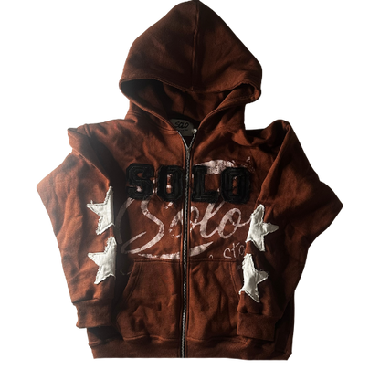 SFTS Brown ZIP UP