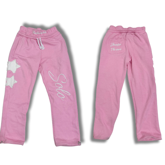 Solo SFTS Double-Waist Pants - Pink